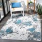 Safavieh Cabana CBN674B 5"5" x 7"7" Beige and Blue Indoor/Outdoor Area Performance Rug, , large