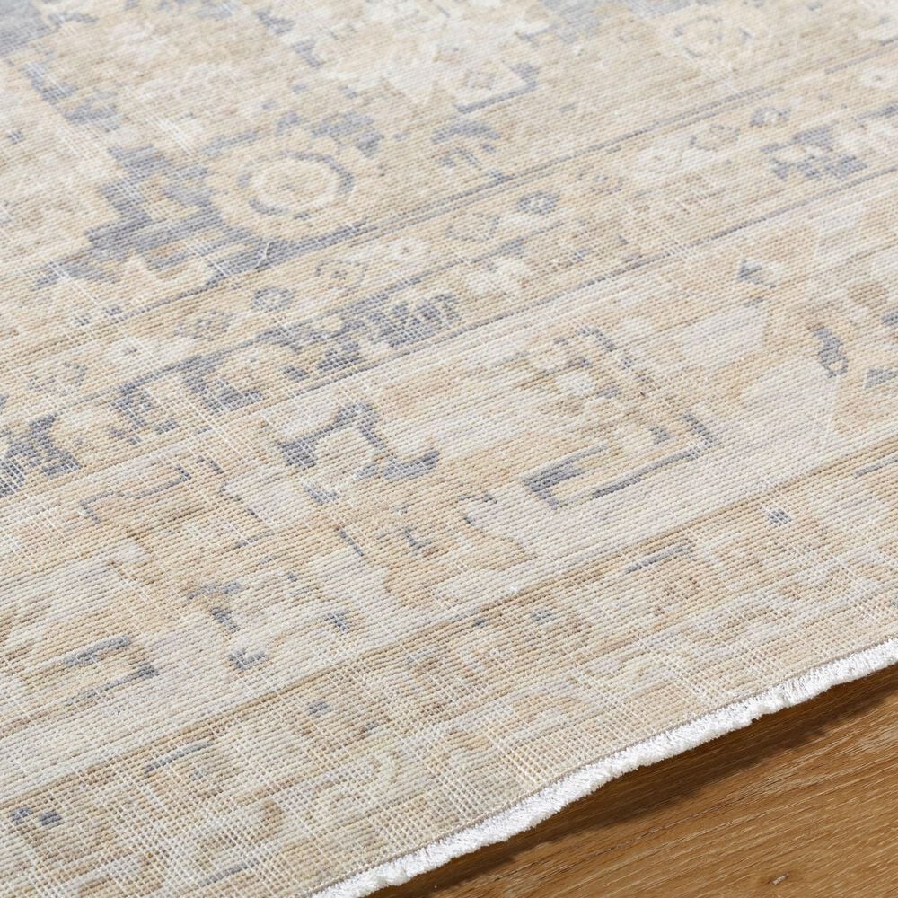 Surya Once Upon a Time Tan, Gray, Light Gray, Ivory and Light Brown 2&#39;11&quot; x 9&#39;10&quot; Runner, , large