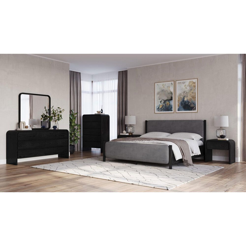 Urban Home Elora Dresser Mirror in Jet Black, , large