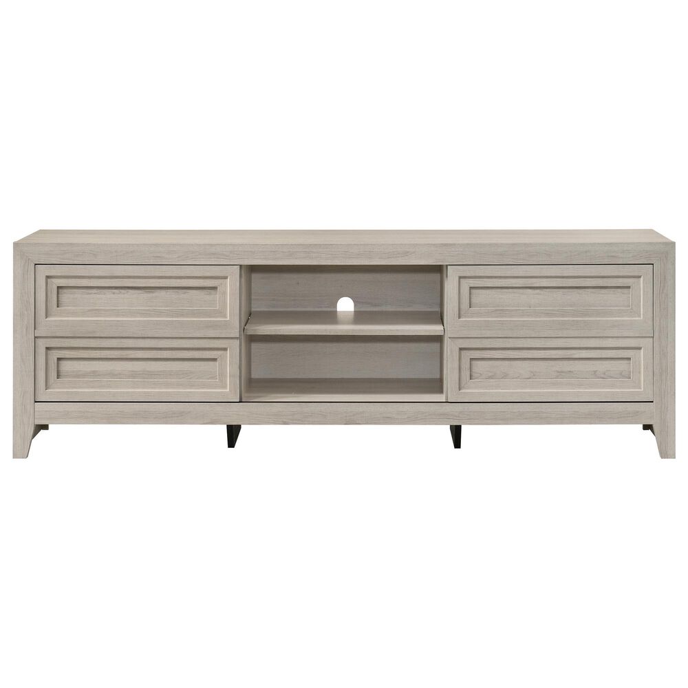 Crown Mark Lorraine 72" TV Stand in Antique White, , large