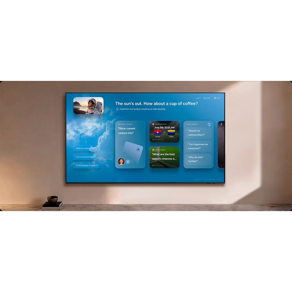 Samsung 75" Class M70H Series Mini LED 4K UHD Vision AI - Smart TV with S-Series 5.0 Channel Soundbar in Titan Black and Black, , large