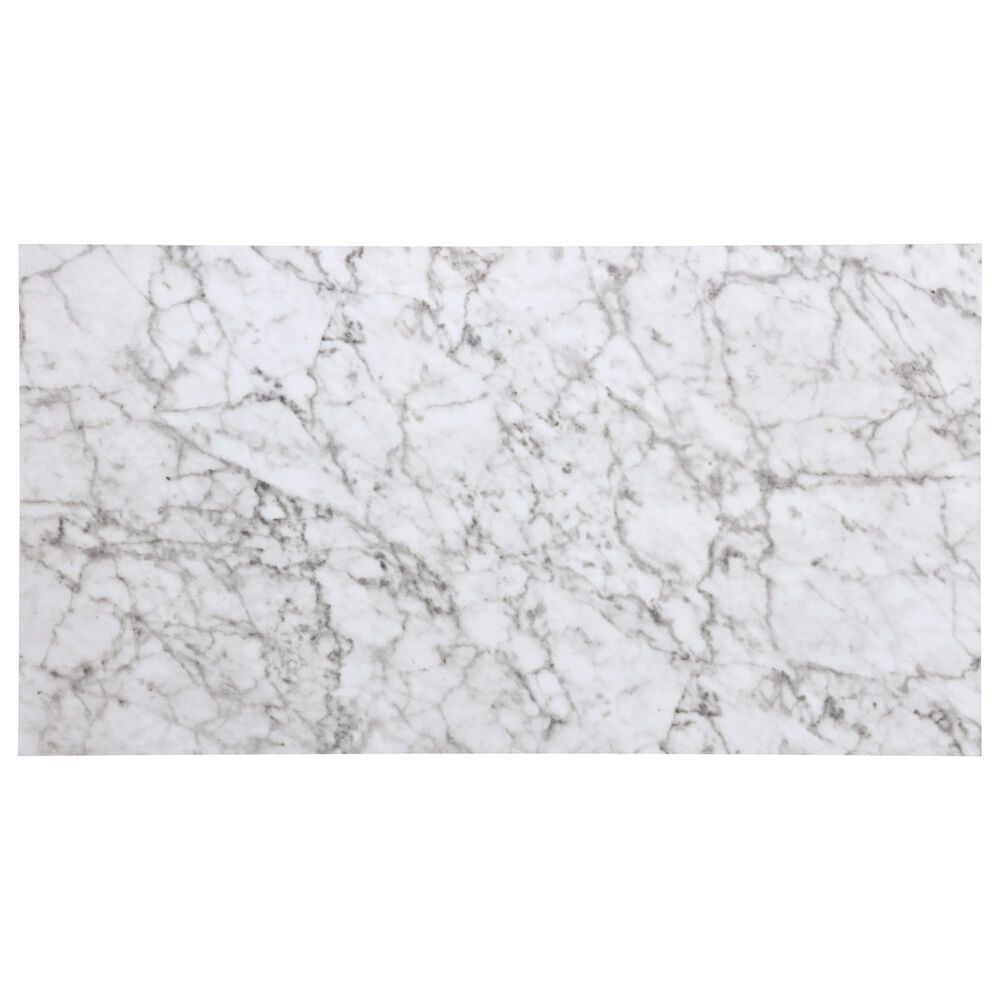 Linon Home Decor Lancer Tavern 3-Piece Counter Set with Faux Marble Top in Crisp White, , large