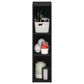 HOMLUX 8" 3-Tier Space Saving Bookcase with Open Adjustable Shelves in Blackwood, , large