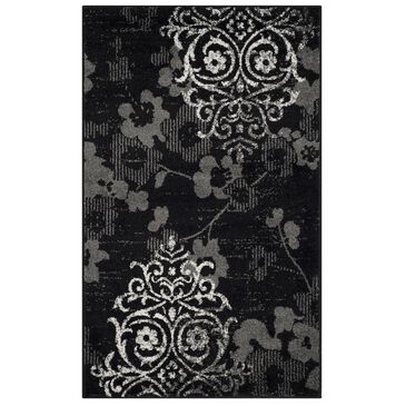 Safavieh Adirondack ADR114A-3 3" x 5" Black/Silver Area Rug, , large