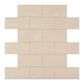 Dal-Tile Skybridge 4" x 2" Ceramic Brick Joint Mosaic Tile in Off White, , large