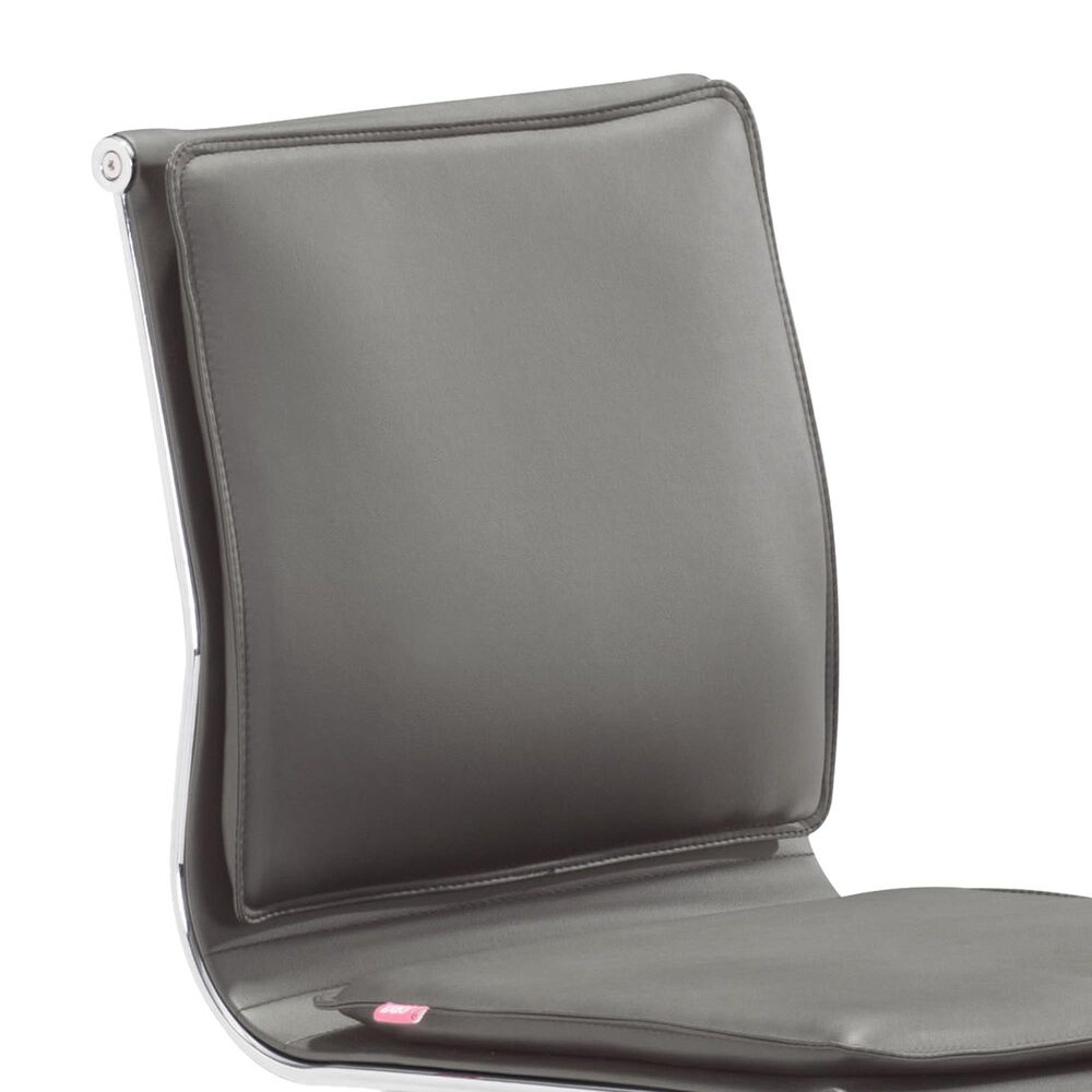 Zuo Modern Lider Plus Office Chair in Gray and Silver, , large