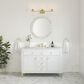 James Martin Vanities Chicago 48" Single Bathroom Vanity in Glossy White with 3 cm Eternal Jasmine Pearl Quartz Top and Rectangular Sink, , large