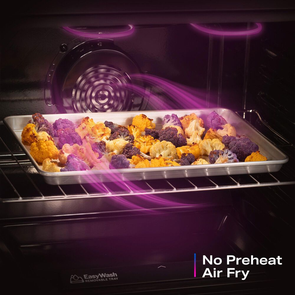 GE Profile 5.3 Cu. Ft. Smart Freestanding Gas Range with No Preheat Air Fry in Stainless Steel, , large