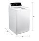 GE Appliances 4.2 Cu. Ft. Top Load Washer with Built-In App-Based Payment System in White, , large