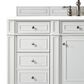 James Martin Vanities Bristol 30" Single Bathroom Vanity in Bright White with 3 cm White Zeus Quartz Top and Rectangular Sink, , large