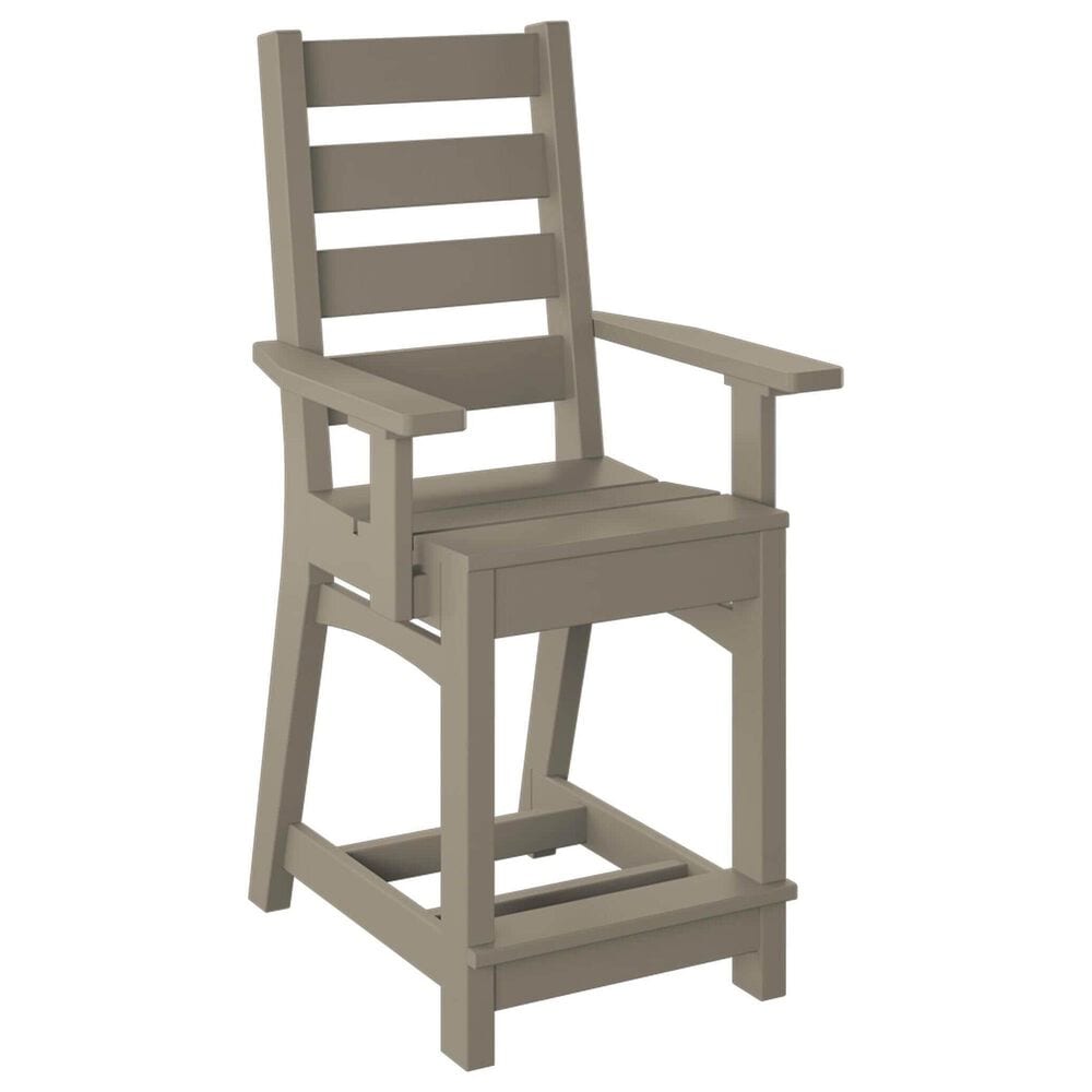 Amish Country 5-Piece Patio Counter Height Dining Set in Sand and Weatherwood, , large