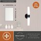 Vaxcel Elliot 2-Light Bathroom Vanity in Matte Black, , large