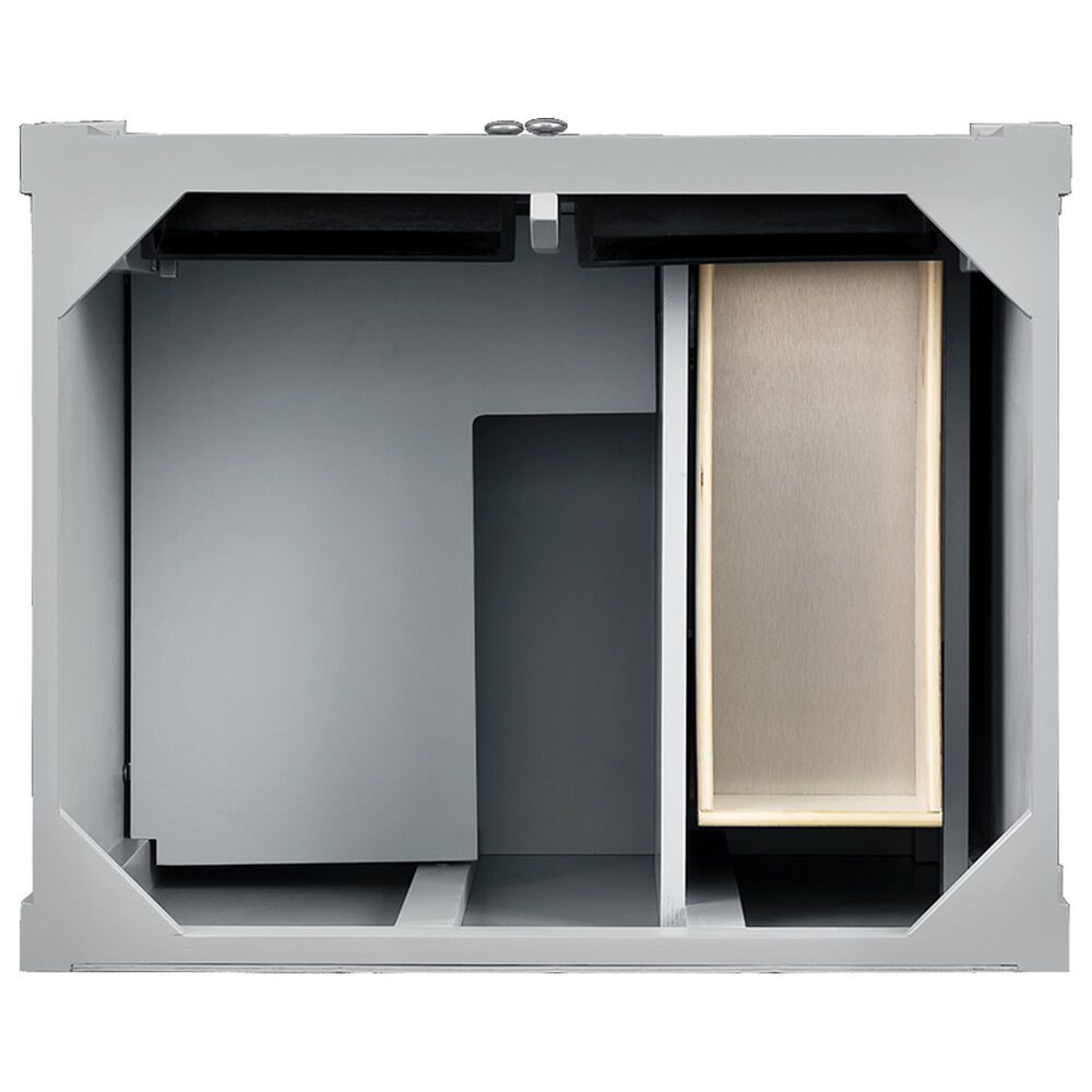 James Martin Vanities Brittany 30&quot; Single Bathroom Vanity in Urban Gray with 3 cm Carrara White Marble Top and Rectangle Sink, , large