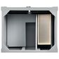 James Martin Vanities Brittany 30" Single Bathroom Vanity in Urban Gray with 3 cm Carrara White Marble Top and Rectangle Sink, , large