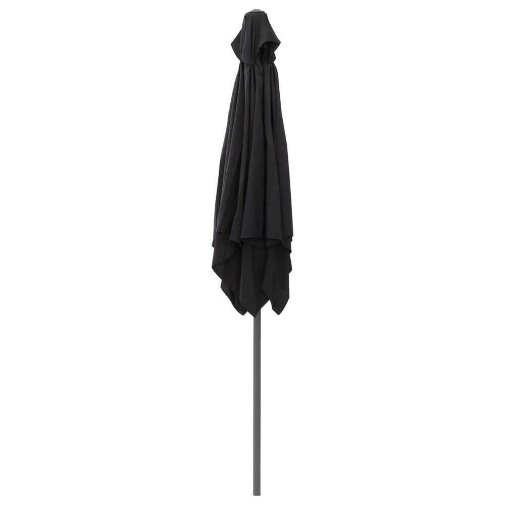 CorLiving 9&#39; Black Tilt Market Umbrella with Black Base, , large