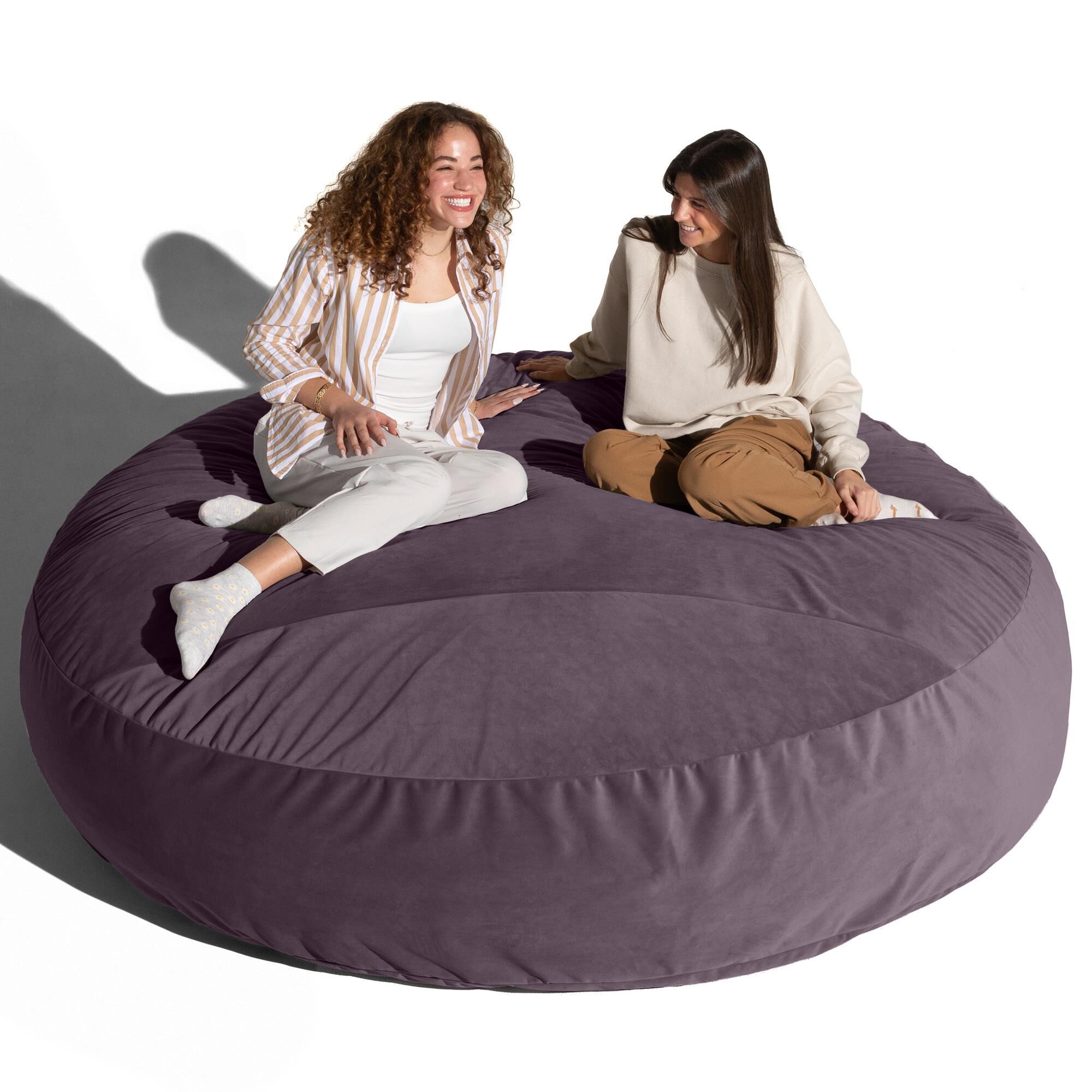 Jaxx Cocoon XL 7' Bean Bag Chair in Purple
