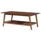Linon Home Decor Charlotte Coffee Table in Warm Walnut, , large