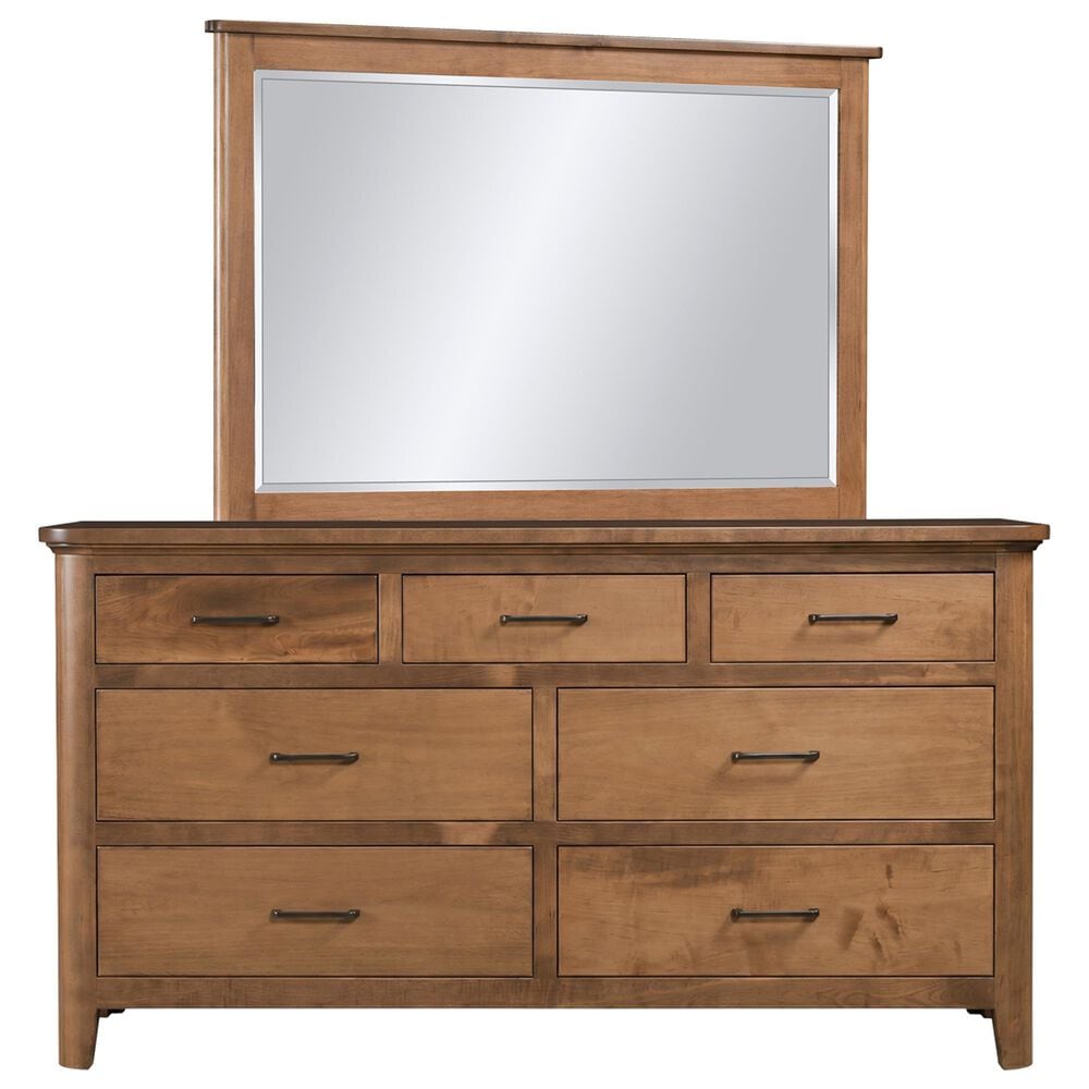 Briarwood Restful Retreat 7-Drawer Dresser and Mirror in Iced Coffee, , large