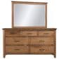 Briarwood Restful Retreat 7-Drawer Dresser and Mirror in Iced Coffee, , large