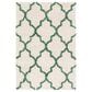 Safavieh Venus Shag 8" x 10" Ivory and Green Area Rug, , large