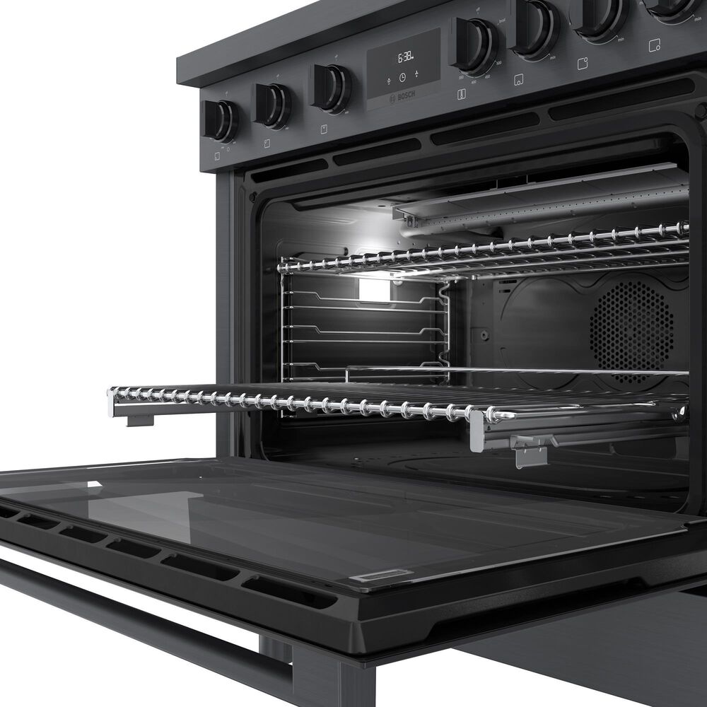 Bosch 36&quot; Freestanding Gas Range in Black Stainless Steel, , large