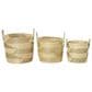 Maple and Jade Storage Basket with Handles in Beige, Matte White and Black (Set of 3), , large