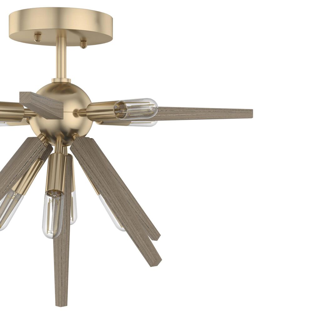 Hunter Jupiter Star Semi-Flush Mount in Alturas Gold, , large