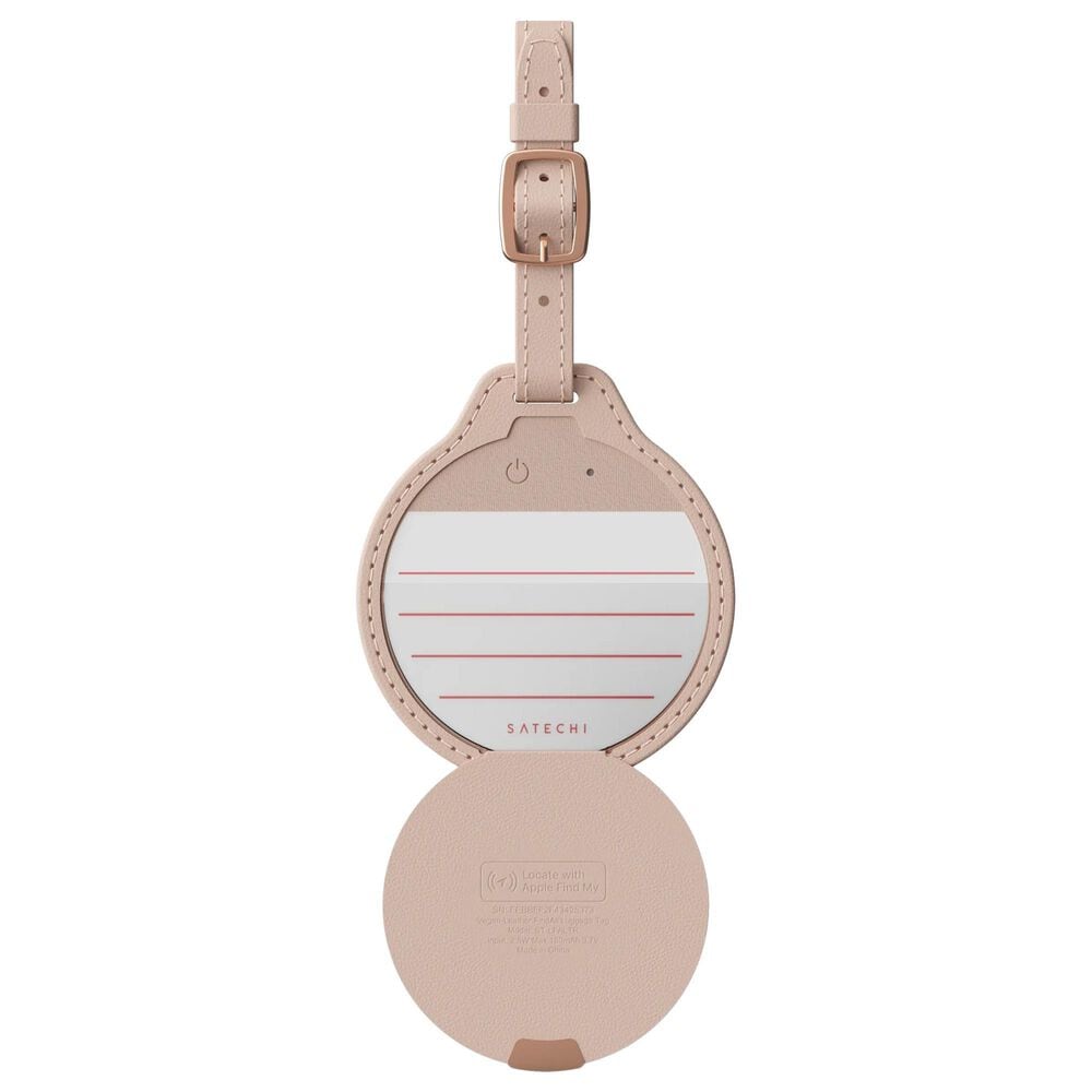 Satechi Vegan-Leather FindAll Luggage Tag in Desert Rose, , large