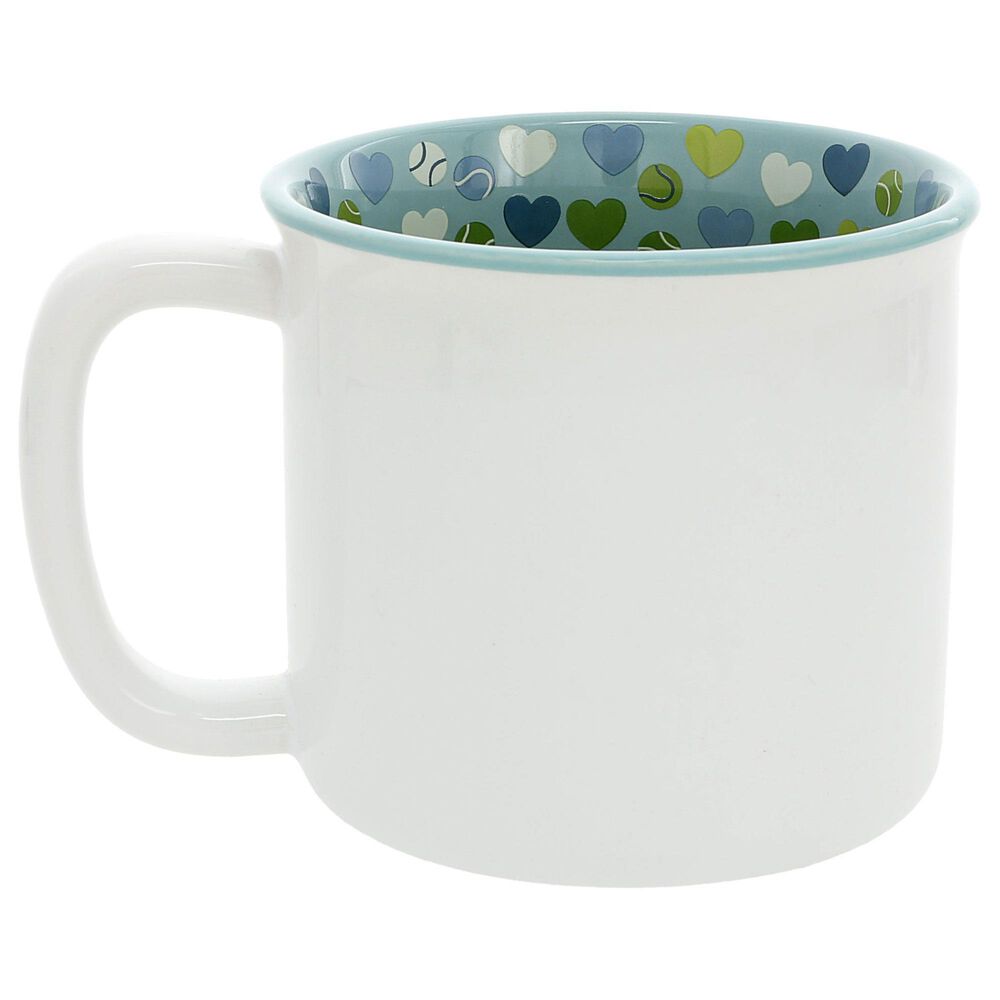 Pavilion Friends Furever 18 Oz Mug in White and Blue, , large