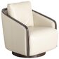 Interlochen Leather Swivel Chair in Florida Stone, , large