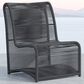 Sunset West Milano Patio Armless Club Chair in Slate, , large