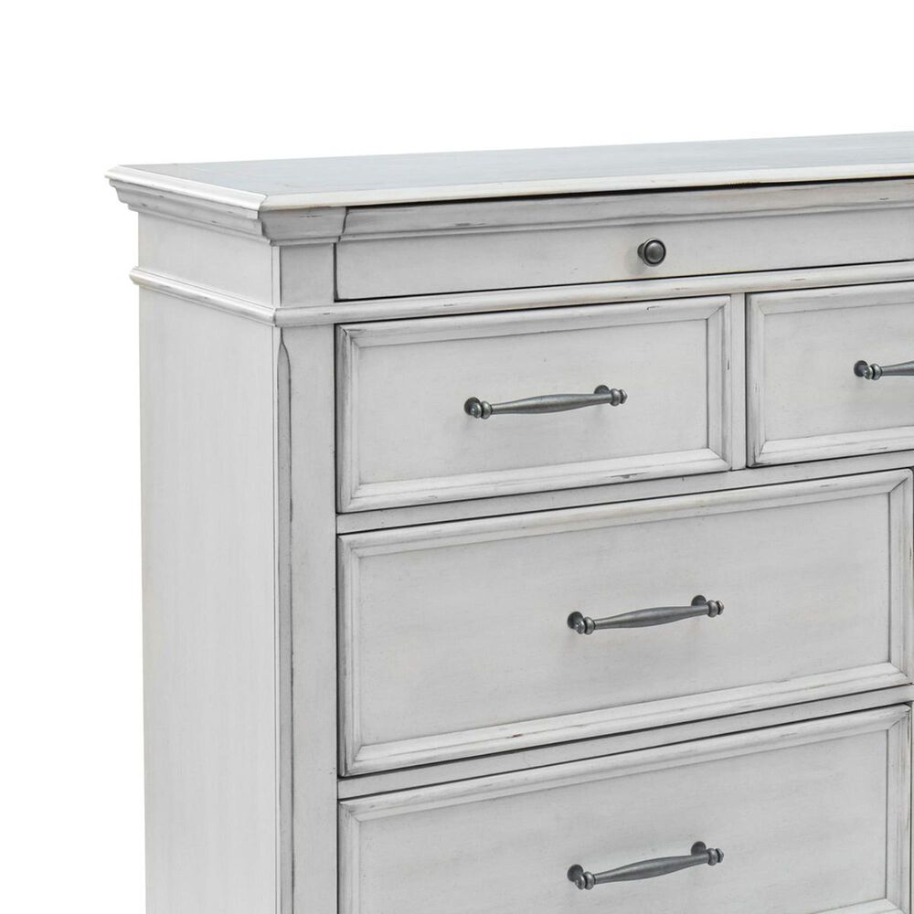 Ashley Kanwyn 9 Drawer Dresser in Distressed Whitewash, , large