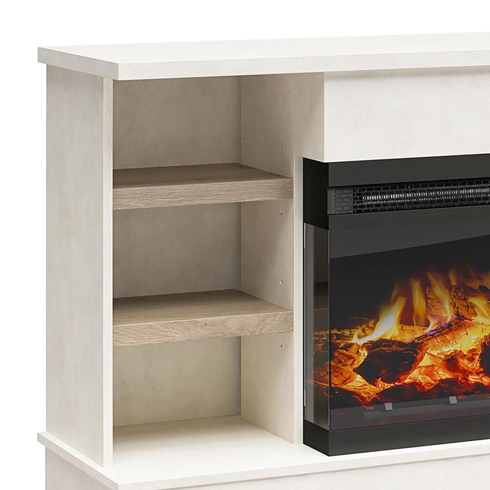DHP Oslo 54&quot; Fireplace TV Console in Plaster, , large