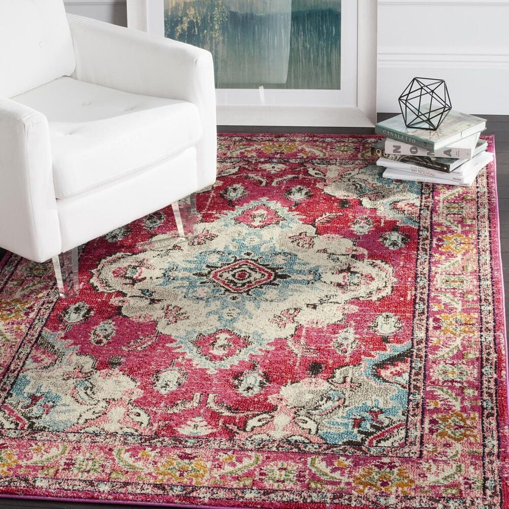 Safavieh Monaco MNC243D-24 2"2" x 4" Pink/Multi Area Rug, , large
