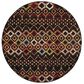 Safavieh Amsterdam AMS108P-5R 5"1" Round Black/Multi Area Rug, , large