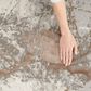 Nourison Desire Cream and Grey 9" x 12" Area Rug, , large