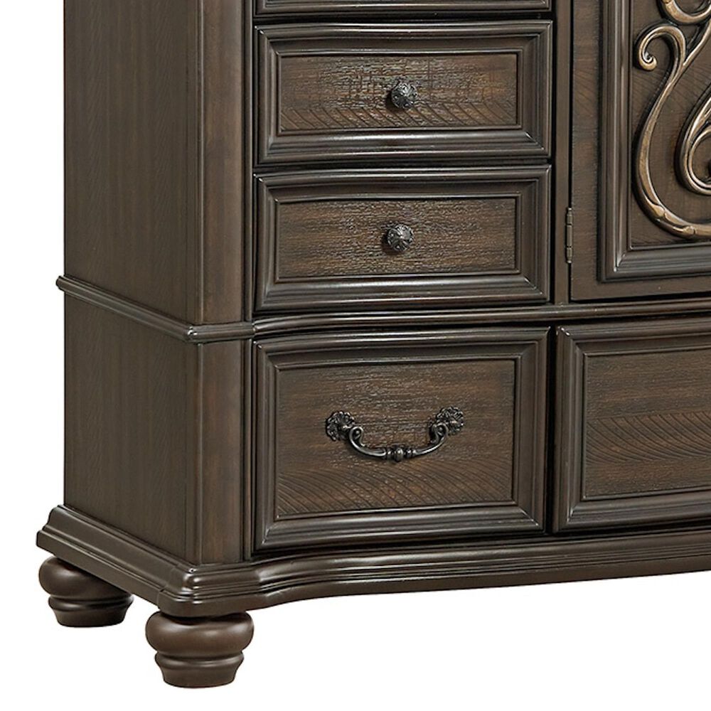 Mayberry Hill Brunswick 3-Piece King Panel Bedroom Set in Mahogany, , large