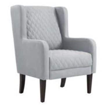 Linden Boulevard Lyric Accent Chair in Gray, , large