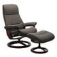Stressless View Large Chair and Ottoman in Metal Grey, , large