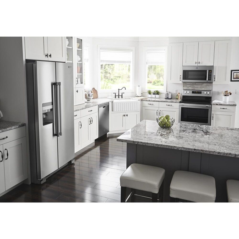 Maytag 25 Cu. Ft. Side By Side Refrigerator in Stainless Steel NFM