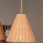 Creative Coop Rosemary 1-Light Small Pendant with Natural Shade, , large