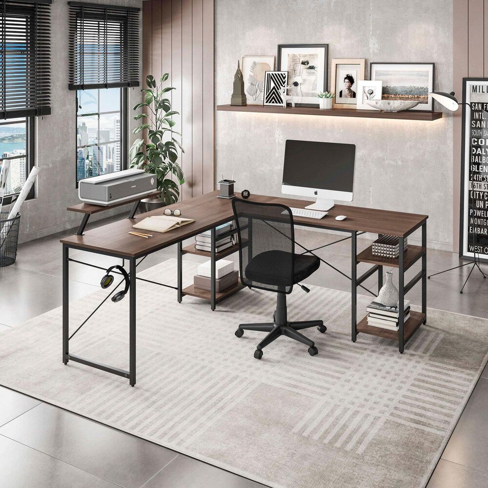 Rta Products Llc Mesh Task Office Chair in Black, , large