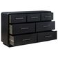 Millenium Rowanbeck Dresser and Mirror in Rich Layered Black, , large