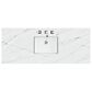 James Martin Vanities Brittany 60" Single Bathroom Vanity in Bright White with 3 cm Ethereal Noctis Quartz Top and Rectangular Sink, , large
