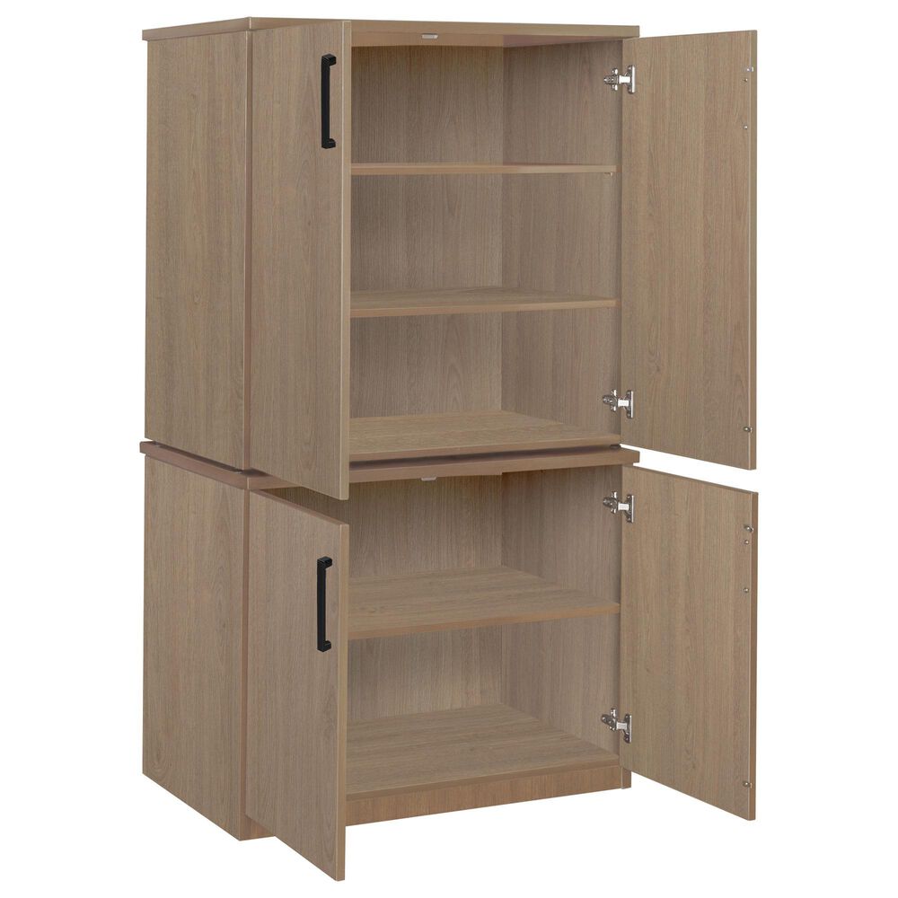 Regency Global Sourcing Legacy 2-Piece Storage Cabinet with 35" Stackable Cabinet in Noble Oak, , large