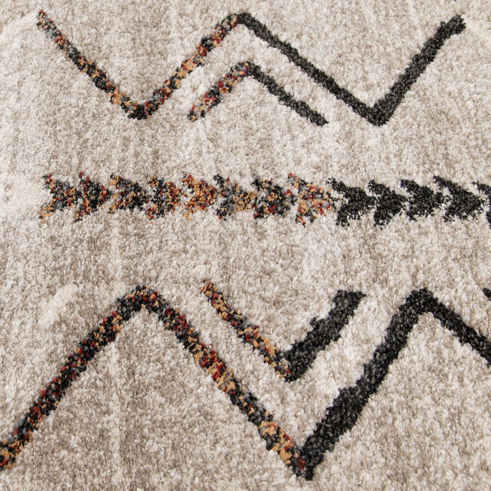 Central Oriental Oklahoma Davien Nickel and Multicolorcolor 5' x 7'3" Area Rug, , large