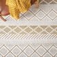 Safavieh Natura NAT854C 5" x 8" Ivory and Yellow Area Rug, , large