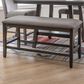 Linon Home Decor Spiva Counter Backless Bench in Grey, , large