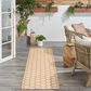Nourison Twist Reversible 2"2" x 8" Natural Indoor/Outdoor Runner, , large