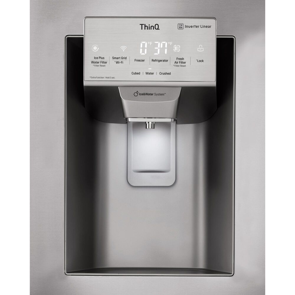 LG 28 Cu. Ft. Capacity 4-Door French Door Refrigerator in Stainless Steel, , large